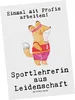 Mr. & Mrs. Panda Postkarte Sportlehrerin Leidenschaft - Produktbild-Vorschau 1