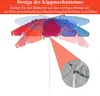 GOPLUS Sonnenschirm, Gartenschirm mit Kippbare Klappstange, Produktbild-Vorschau 5