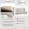 MODFU Lit Coffre 90 x 190 cm - Lit Ado et Lit Rembourré Voir les images du produit 6