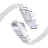 LAN Kabel Cat 6 Flach 3m Weiß Netzwerkkabel RJ45 Ethernet Produktbild-Vorschau 1