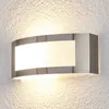 Lindby Außenwandlampe Raja, 25cm breit, Edelstahl, IP44, Produktbild-Vorschau 2
