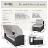 tectake® Aluminium Rattan Lounge San Marino wetterfest und Produktbild-Vorschau 6