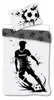 Bettwäsche Fußball Spieler Schwarz Weiß 135 x 200 cm, 100 % Produktbild-Vorschau 1