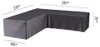 AeroCover Eck-Lounge-Hülle L-form 270x270x100x70cm, Patio Produktbild-Vorschau 29