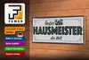 Holzschild Spruch 27x10cm Bester Hausmeister der Welt Produktbild-Vorschau 4