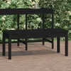 vidaXL Zahradní lavice černá 109x44x45 cm z masivního Náhled obrázku produktu 2