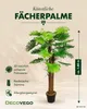 Palmizio Palma Pianta Albero Artificiale Valse Plastica Anteprima dell’immagine prodotto 2