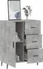 vidaXL Příborník betonový šedý 69,5x34x90 cm odvozený Náhled obrázku produktu 4