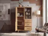 FineBuy Hochschrank MDF 188cm Eiche Groß Türen und Produktbild-Vorschau 2
