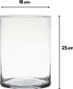 Hatchet Glasvase - Zylinder - Glas - transparent - 25 x 18 Produktbild-Vorschau 2