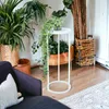 DanDiBo Blumenhocker Metall Weiß Rund 60 cm Blumenständer Produktbild-Vorschau 7