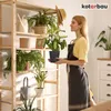 KOTARBAU® 2er Set Blumentopf Aschefarbe Keramik glasiert  ⌀ Produktbild-Vorschau 7