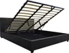 Doppelbett mit Bettkasten "Carla" - 140 x 190 cm - Schwarz Produktbild-Vorschau 3