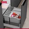 ninka Inneneimer 17 Liter hellgrau 306 x 230 x 310 mm Produktbild-Vorschau 4