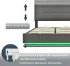 Polsterbett mit LED und hydraulischem Stauraum 160x200 cm Produktbild-Vorschau 9