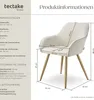 tectake® Esszimmerstuhl Marilyn gepolstert, in Cordoptik 58 Produktbild-Vorschau 5