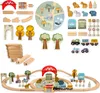 Holz-Eisenbahn ZOO mit Puzzlematte – Zug, Schienen, Tiere, Produktbild-Vorschau 11