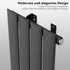 SONNI radiatore a pannello orizzontale antracite 630×1004mm Anteprima dell’immagine prodotto 6
