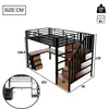 Hochbett 90 x 200 cm mit Schreibtisch, LED, 4 Schubladen, Produktbild-Vorschau 10