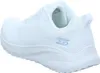 A white Skechers sneaker shown from a side-rear angle against a white background. Anteprima dell’immagine prodotto