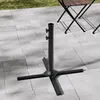 Livingandhome Sonnenschirmständer Metall Kreuzfuß für Produktbild-Vorschau 1