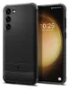 A black phone case is shown next to a smartphone displaying the time and date. Anteprima dell’immagine prodotto