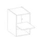 Armoire vitrée supérieure SOPHIA – largeur 40 cm, blanc Voir les images du produit 2
