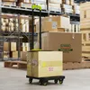 HOMCOM skládací kovový vozík s kolečky a nastavitelnou Náhled obrázku produktu 2