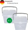 Novaliv 2x Contenitore per detersivi con coperchio 4 litri Anteprima dell’immagine prodotto 1