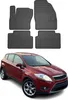 2008-2013 Ford Kuga Fußmatten Gummi Schwarz 4 tlg Produktbild-Vorschau 1