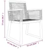 vidaXL 7-tlg. Garten-Essgruppe Schwarz PVC-Rattan Produktbild-Vorschau 8