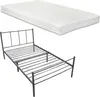 Metallbett 90 x 200cm mit Matratze Jugendbett mit Produktbild-Vorschau 1