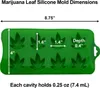 Marihuana Cannabis Hanfblatt Silikonformen für Topf Produktbild-Vorschau 4