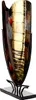 GILDE Bodenvase rechteckig Dixion schwarz H. 57 cm, 61426 Produktbild-Vorschau 3
