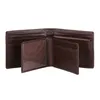 An open brown leather wallet is displayed against a white background. Produktbild-Vorschau