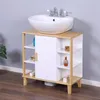 Relaxdays Skříňka pod umyvadlo s dvířky, 6 polic, rozměry š Náhled obrázku produktu 3