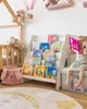 Stojící Regál Montessori pro děti Bílý – Velká Knihovna na Náhled obrázku produktu 5