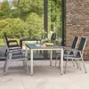 SIENA GARDEN Tesoro Stapelsessel silber Aluminium M29566 Produktbild-Vorschau 14