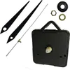 A set of clock parts including hands, a movement, and fasteners, laid out on a white background. Produktbild-Vorschau