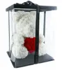 Cremefarbener Teddybär mit rotem Herz - 40 cm + Produktbild-Vorschau 10