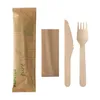 Set di posate Papstar da 50 pezzi, legno naturale: Anteprima dell’immagine prodotto 1