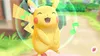 Pikachu is shown in a playful pose with musical notes and bubbles around it, suggesting a fun and engaging experience. Produktbild-Vorschau