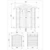 TIMBELA M369+M369G Houten tuinhuis 4,33 m² – tuinschuur met Productafbeelding-voorbeeld 3