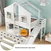 Etagenbett, Kinderbett, Mit Kinderrutsche, Mit Dach und Produktbild-Vorschau 9