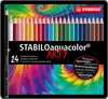 Aquarell-Buntstift - STABILO aquacolor - 24er Metalletui - Produktbild-Vorschau 2