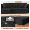 COMHOMA Sofa Big-Sofa, Canapé en L, Canapé d'angle, Voir les images du produit 6