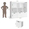 BEALIFE Montessori Kinderregal mit Rollen | 3 Schubladen Produktbild-Vorschau 4