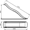 AXI Sky175 Rutsche mit Wasseranschluss Rot - 175 cm | Anbau Produktbild-Vorschau 3