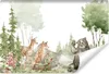 Muralo Selbstklebende Fototapete Für Kinder WALDTIERE Produktbild-Vorschau 1