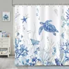 Unyqoos® Maritime douchegordijn, 180x180 cm – 100% Productafbeelding-voorbeeld 1
